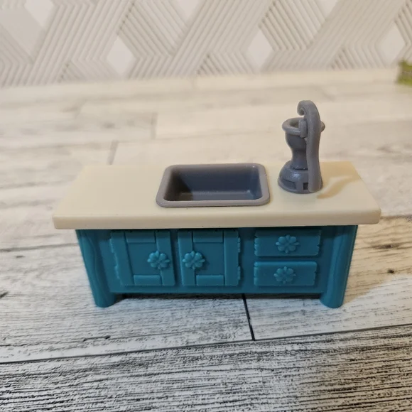 Li'l Woodzeez Playset Replacement Sink Furniture Calico Critters - Picture 2 of 5